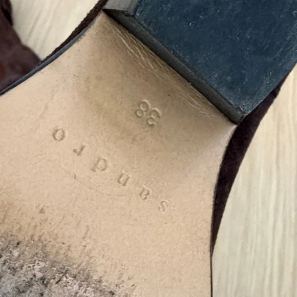 Sandro Brown Suede Women's Boots - Picture 4 of 6